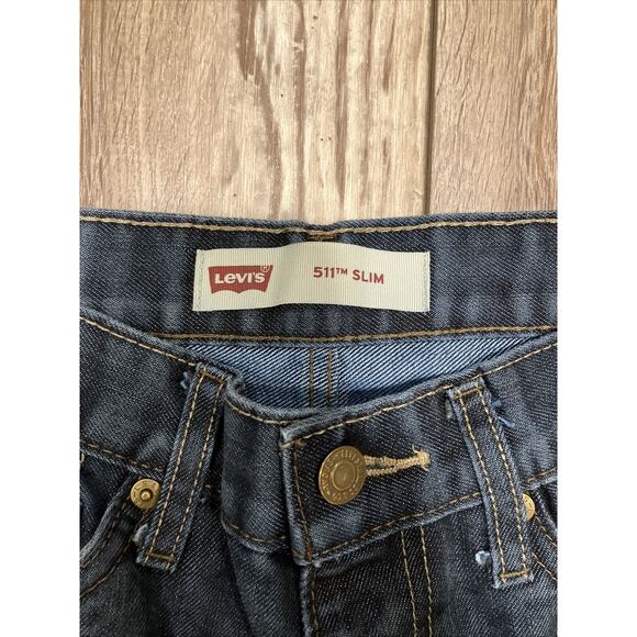 Levi's Men 511 Slim Fit Dark Wash Jeans Size 28x28 - Picture 6 of 9